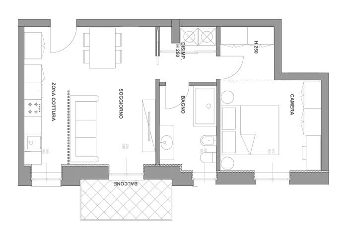 Immagine 12 di Attico in vendita  in via ghislandi a Bergamo