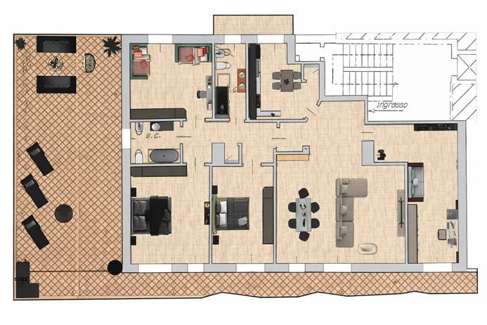 Immagine 42 di Appartamento in vendita  in via statuto 18 a Bergamo