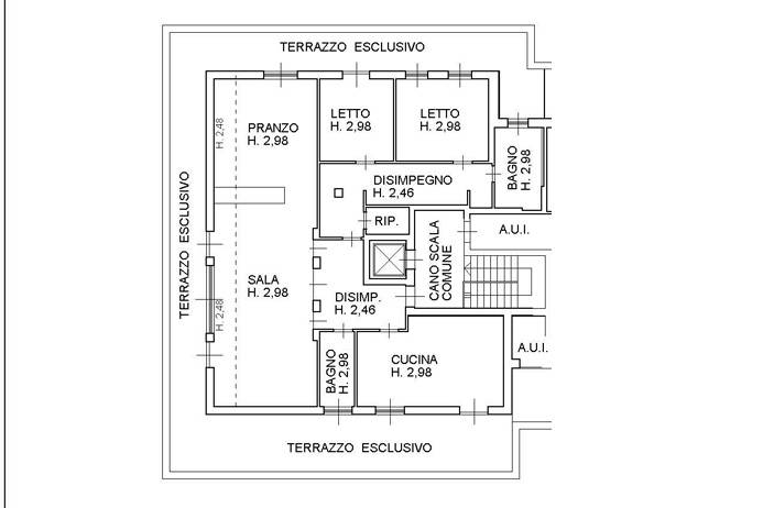 Immagine 39 di Attico in vendita  in via panseri a Bergamo
