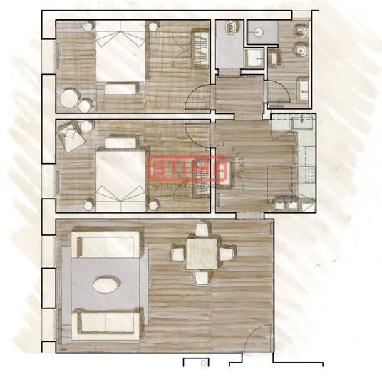 Immagine 25 di Attico in vendita  a Treviso