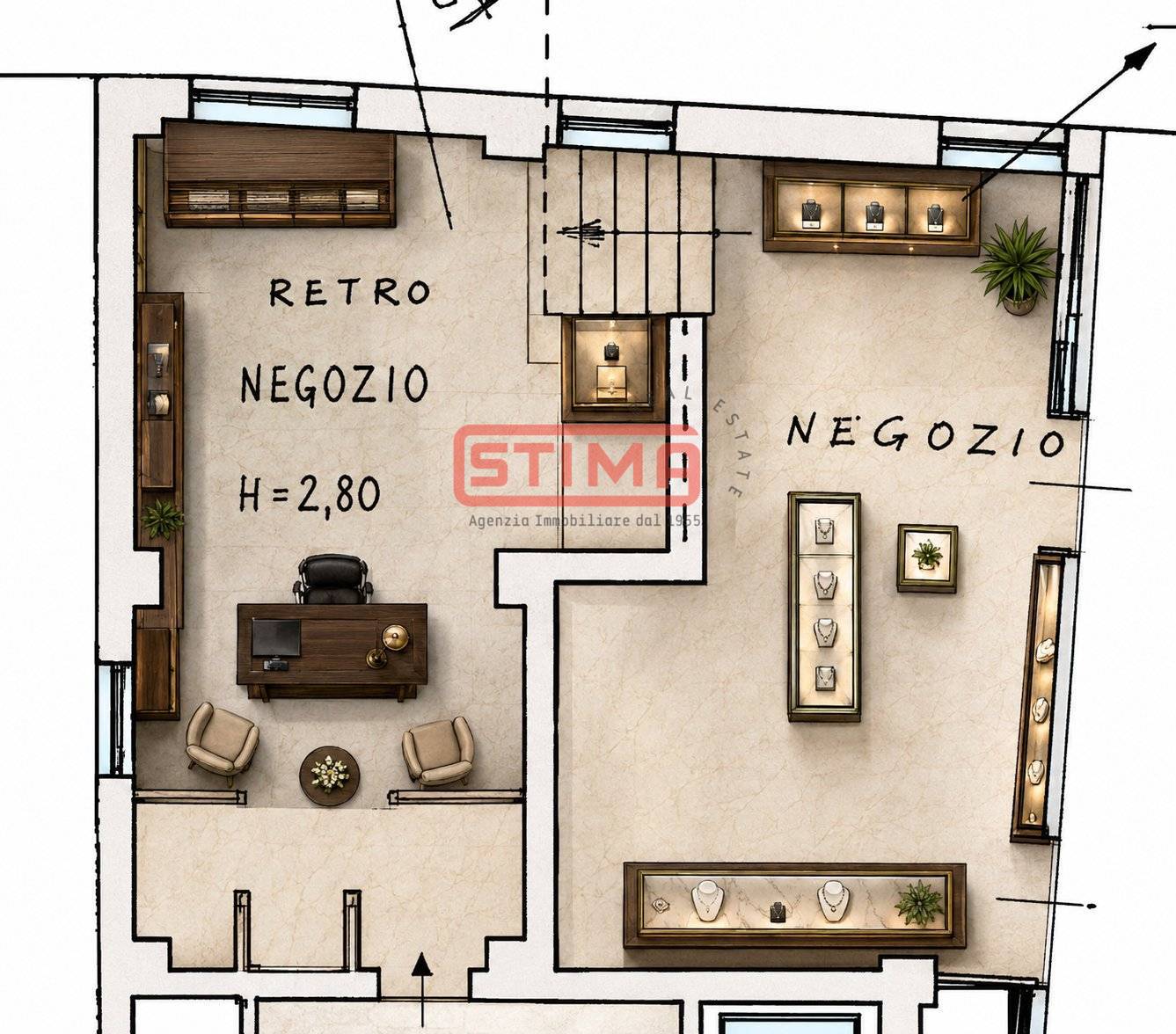 Immagine 12 di Negozio in affitto  a Treviso
