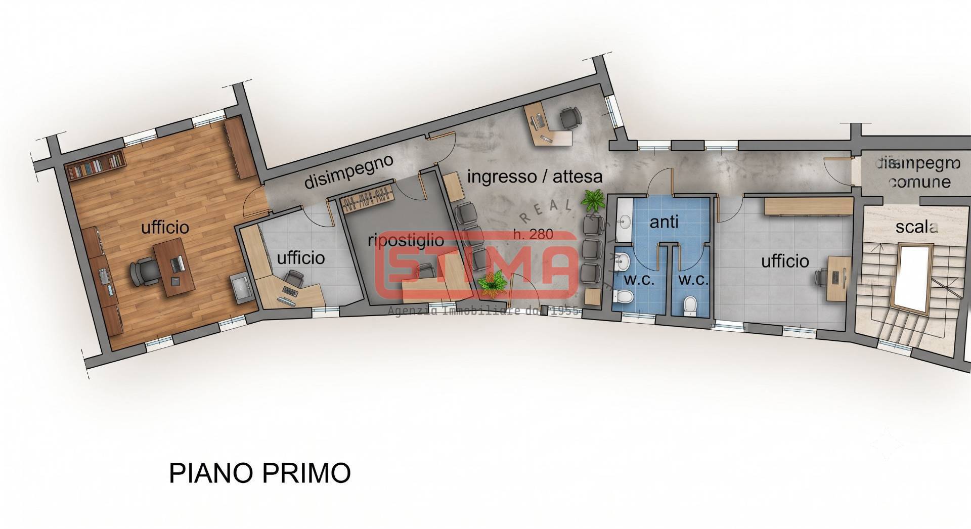 Immagine 10 di Ufficio in affitto  in corso del popolo a Treviso
