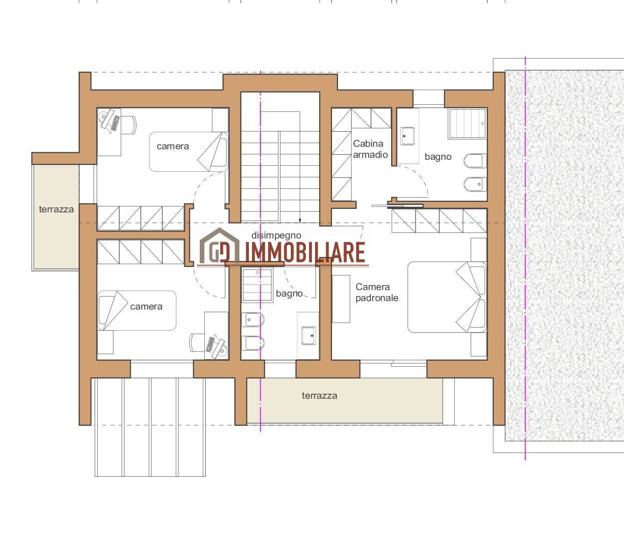 Immagine 18 di Casa semindipendente in vendita  in Via San Gaetano a Montebelluna