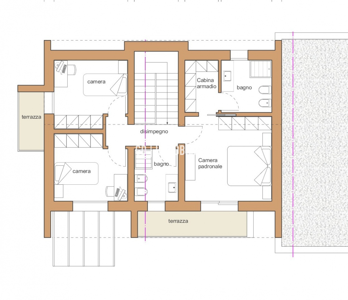 Immagine 13 di Casa semindipendente in vendita  in Via Trevignano 52 a Montebelluna