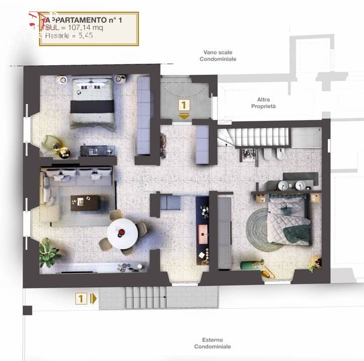 Immagine 6 di Appartamento in vendita  in viale Don Minzoni 10 a Firenze