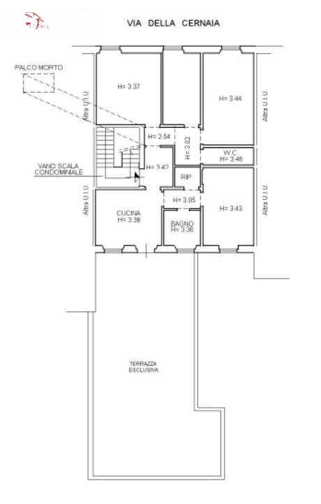 Immagine 30 di Appartamento in vendita  in via della Cernaia 40 a Firenze