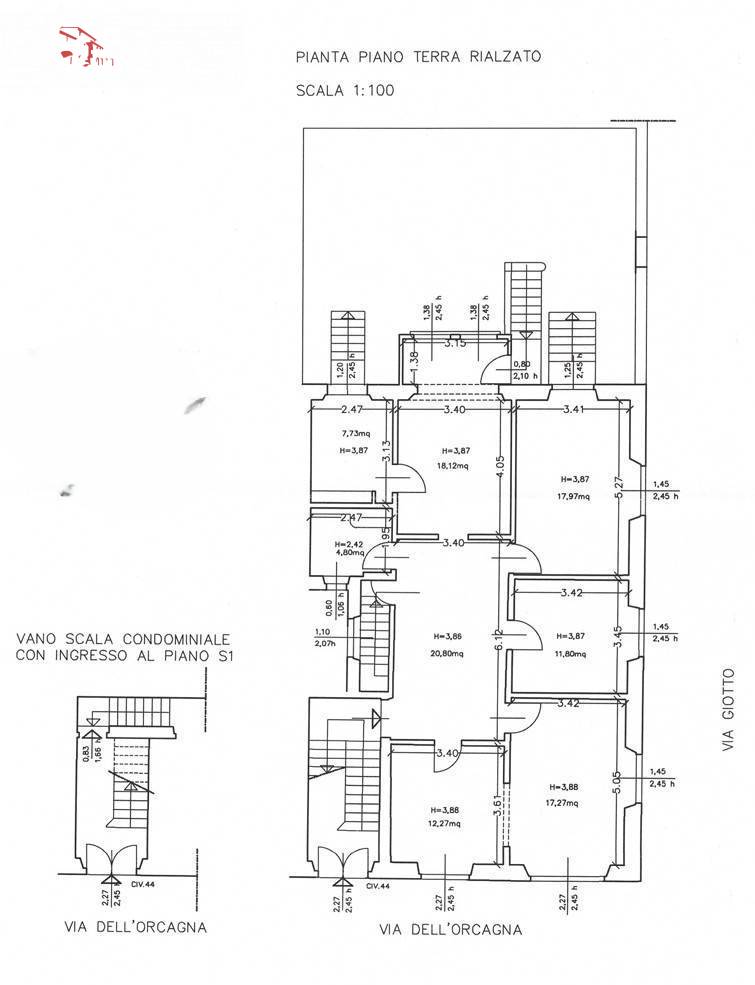 Immagine 34 di Appartamento in vendita  in via Orcagna 44 a Firenze
