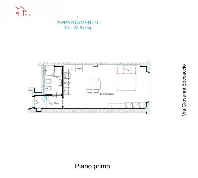 Immagine 2 di Appartamento in vendita  in via Goito 40 a Firenze