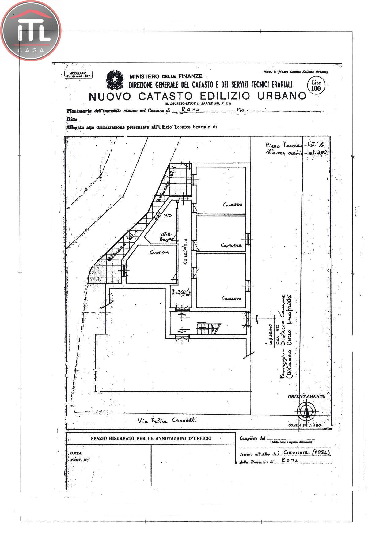 Immagine 23 di Appartamento in vendita  in Via F. Casorati a Roma