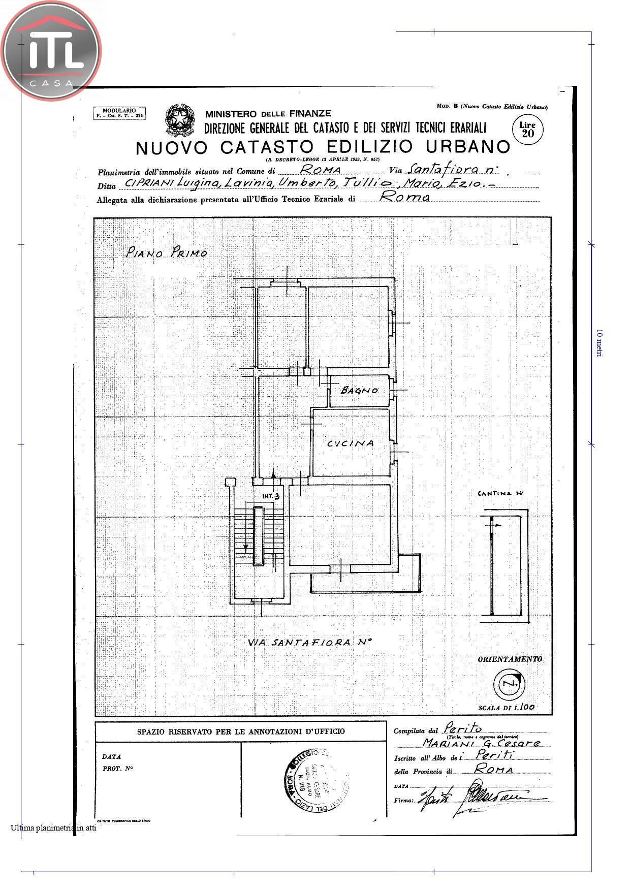 Immagine 26 di Appartamento in vendita  in Via Santafiora a Roma