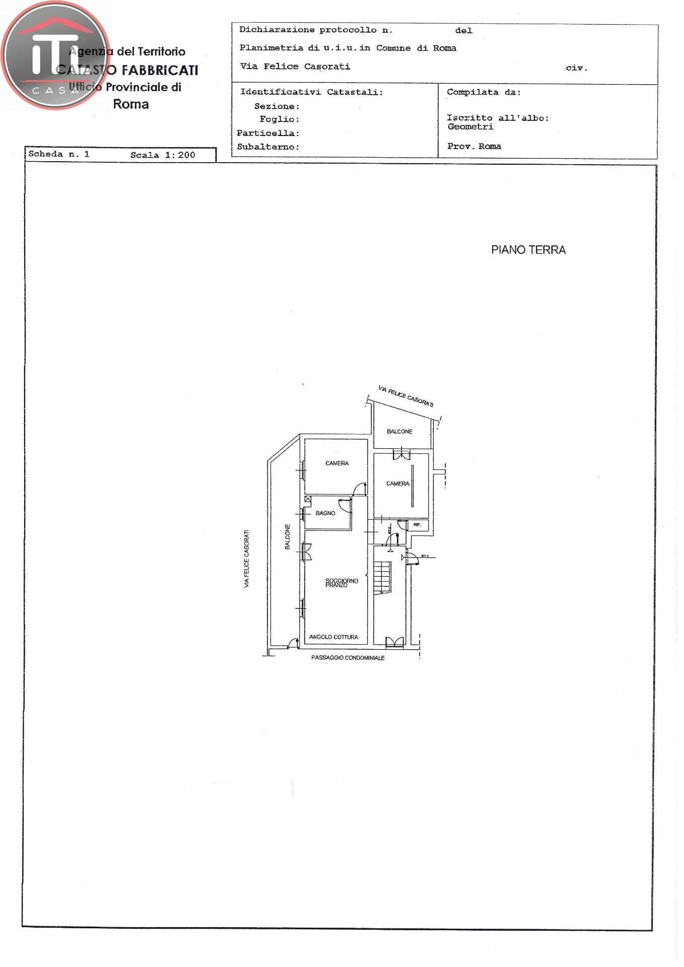 Immagine 22 di Appartamento in vendita  in Via F. Casorati 50 a Roma