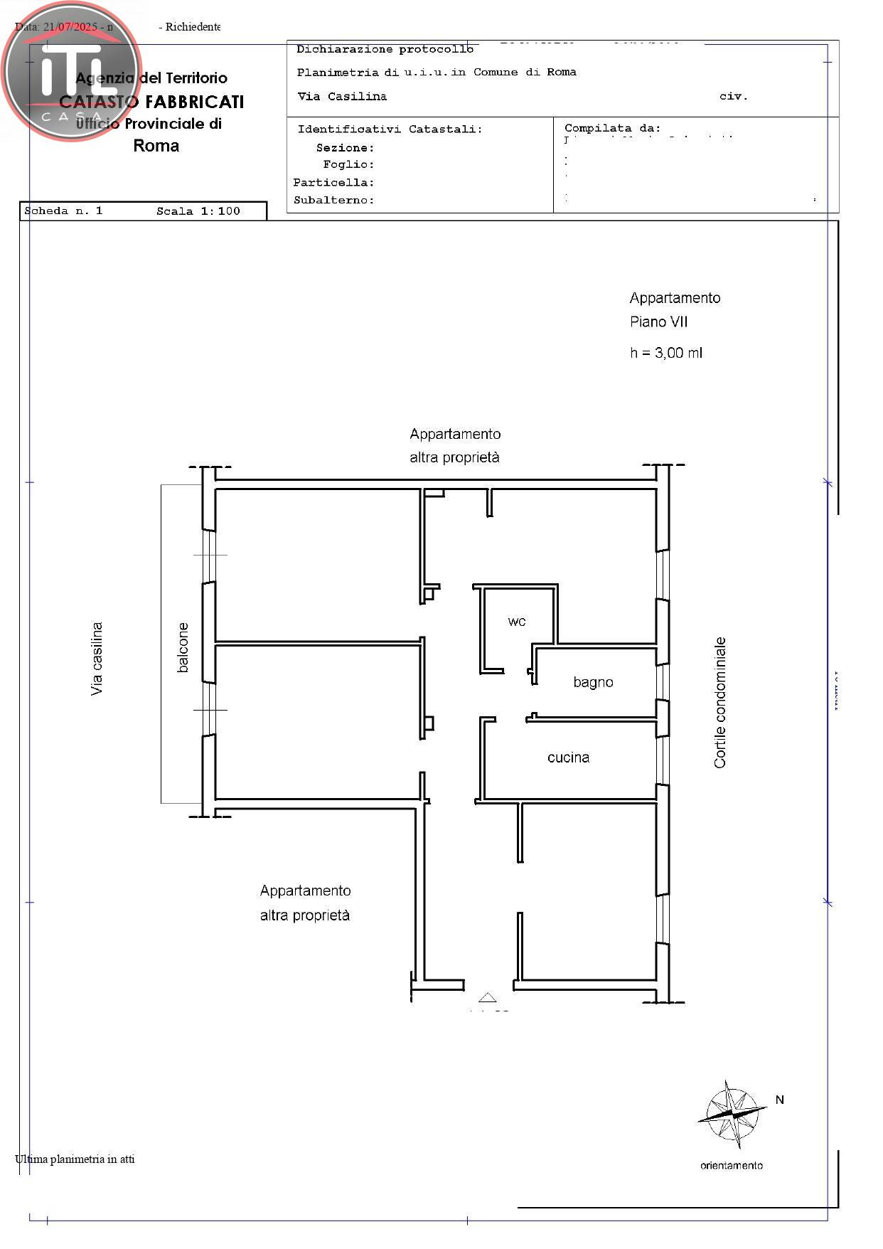 Immagine 20 di Attico in vendita  in Via Casilina a Roma