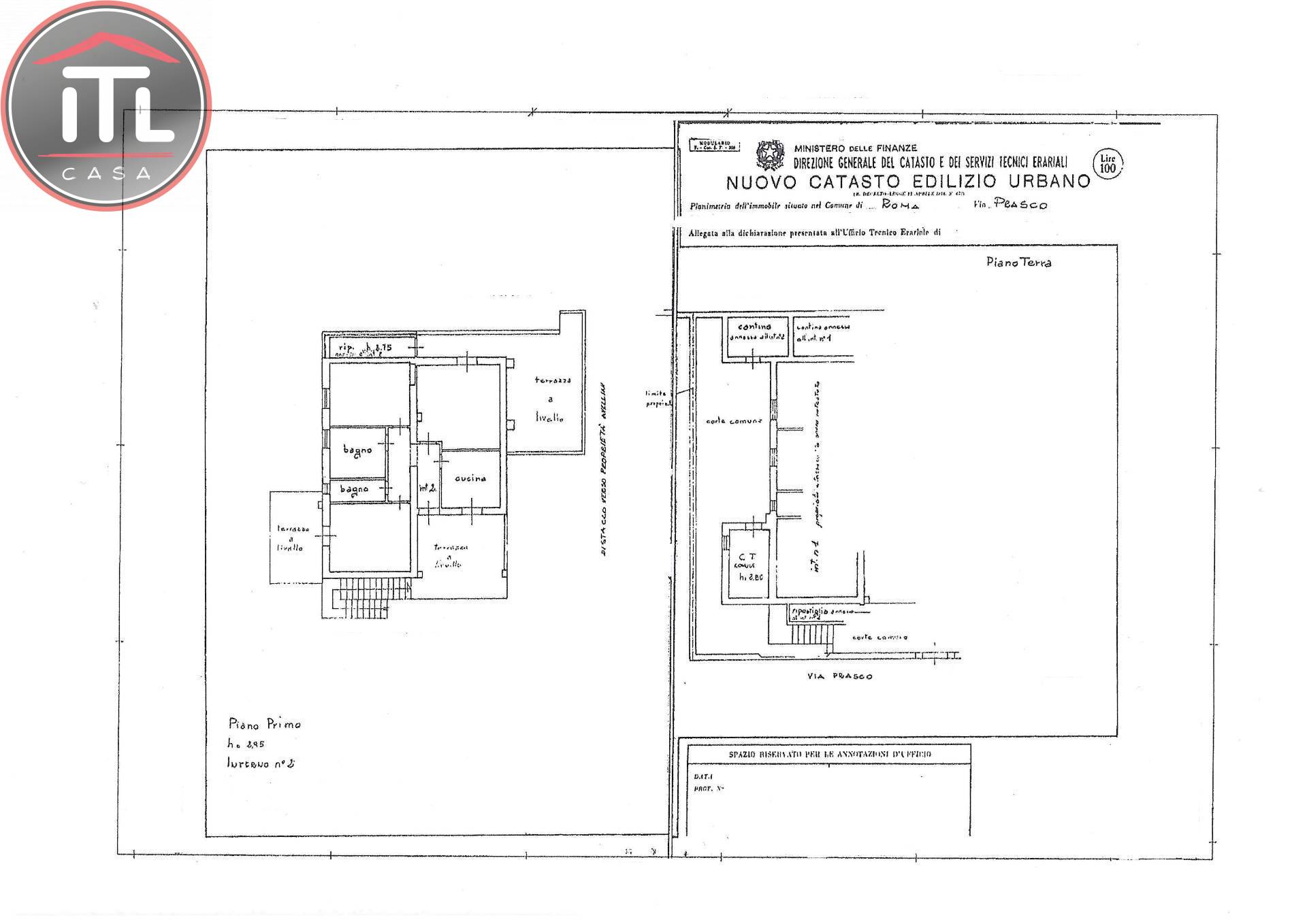 Immagine 35 di Casa semindipendente in vendita  in Via Prasco 8 a Roma