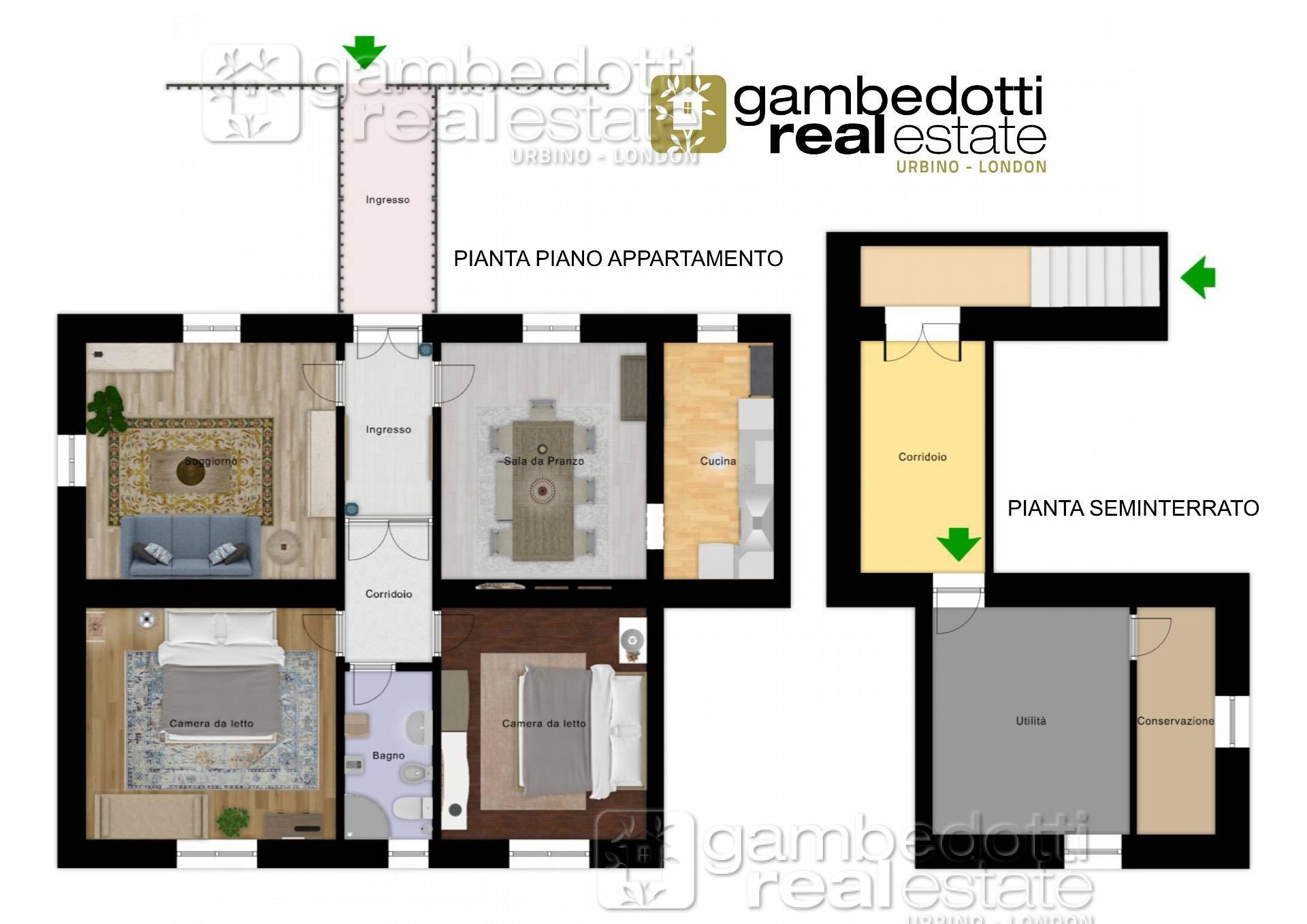 Immagine 21 di Appartamento in vendita  a Sassocorvaro Auditore