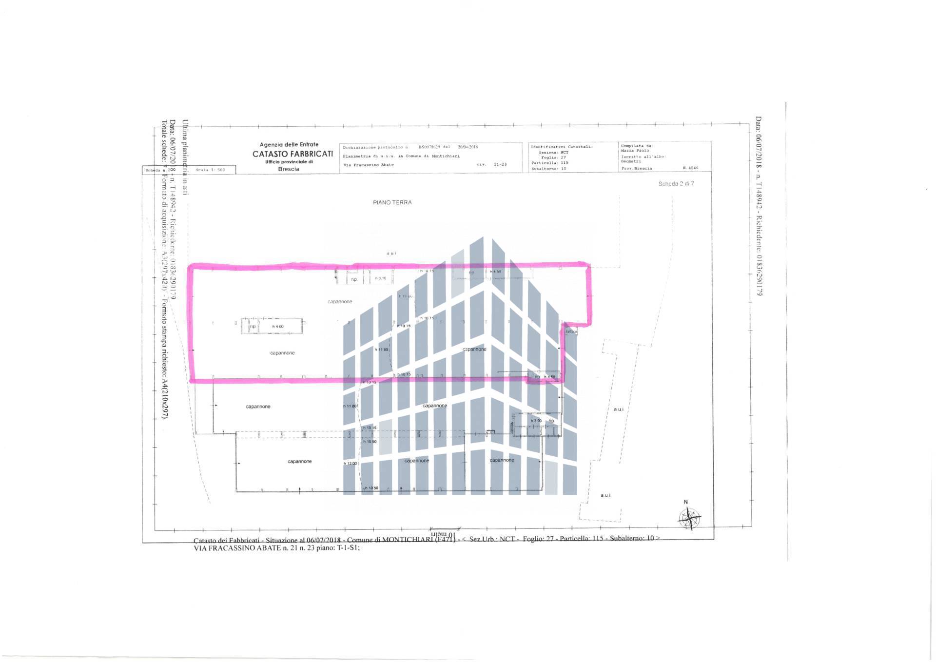 Immagine 22 di Capannone industriale in affitto  in via Fracassino 19 a Montichiari