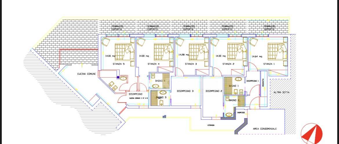 Immagine 18 di Attico in vendita  in via teocrito a Catania