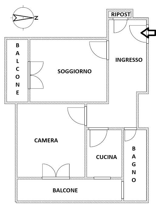 Immagine 17 di Appartamento in vendita  in VIA DEI GIARDINETTI 188 a Roma