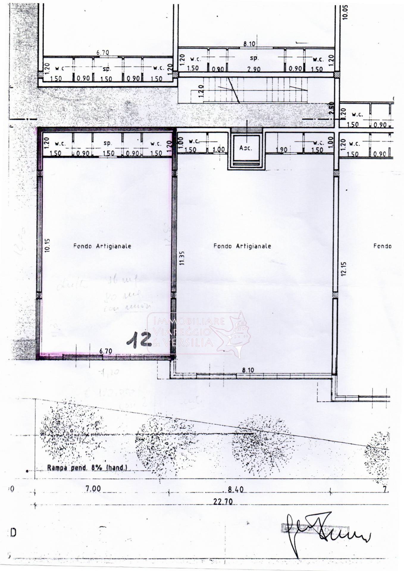 Immagine 7 di Laboratorio in vendita  in via Aurelia a Viareggio