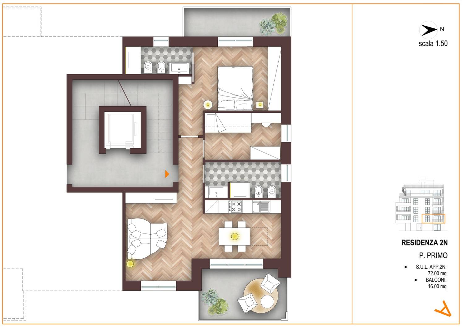 Immagine 7 di Appartamento in vendita  in viale vittorio veneto a Civitanova Marche