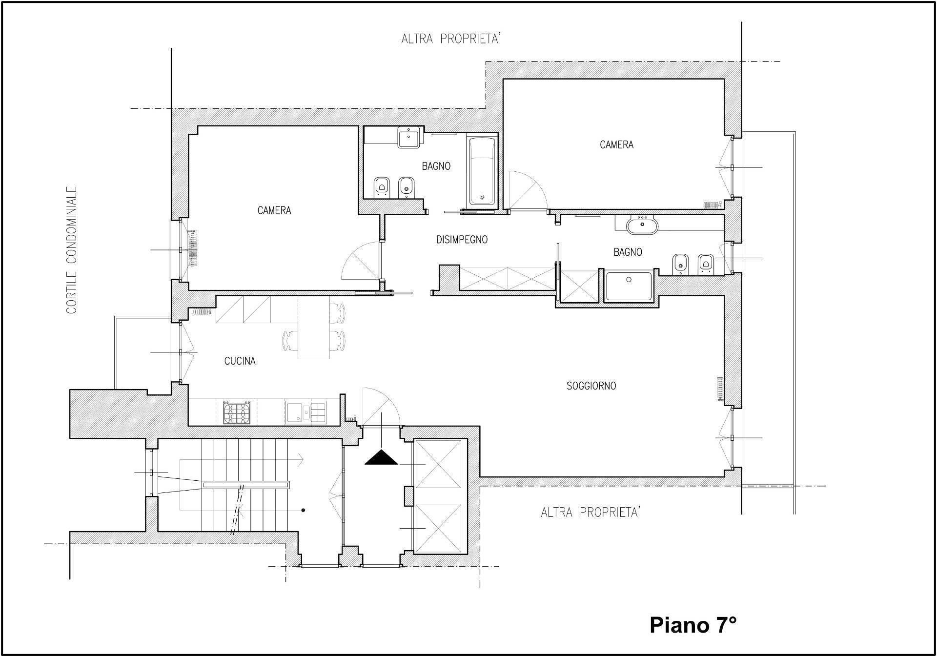 Immagine 11 di Appartamento in affitto  in Via Bartolomeo Eustachi a Milano