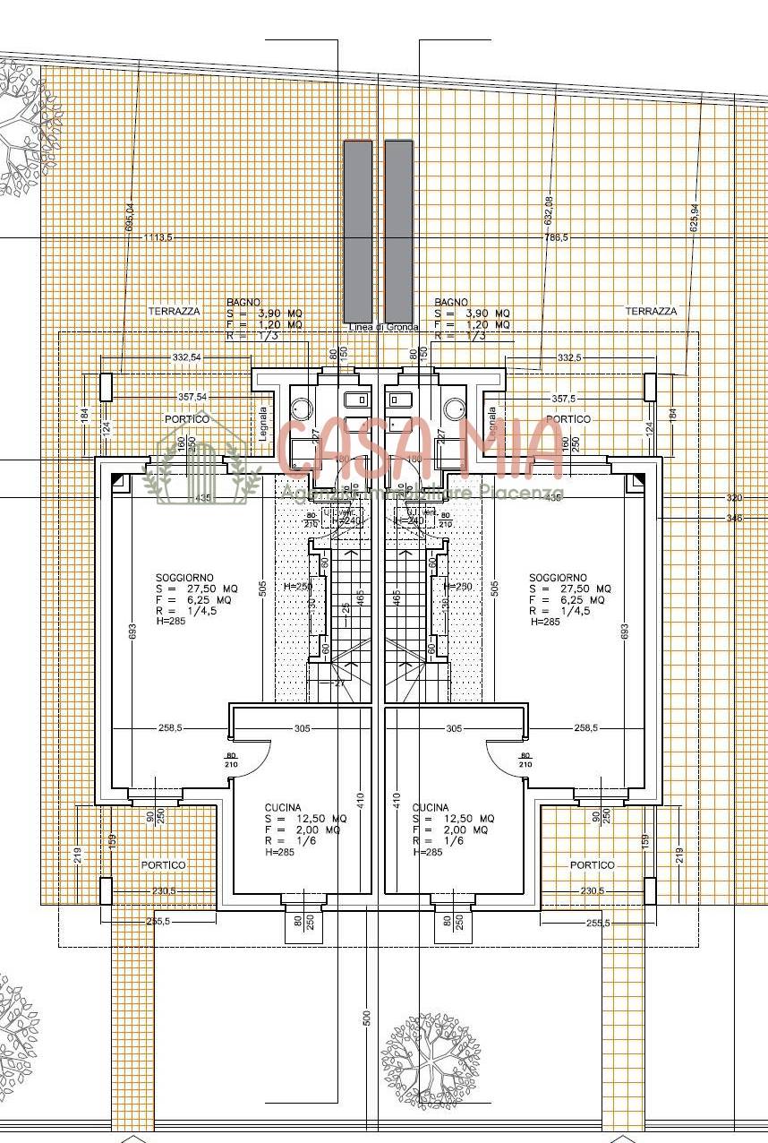 Immagine 14 di Villetta a schiera in vendita  in Via mozart a Agazzano