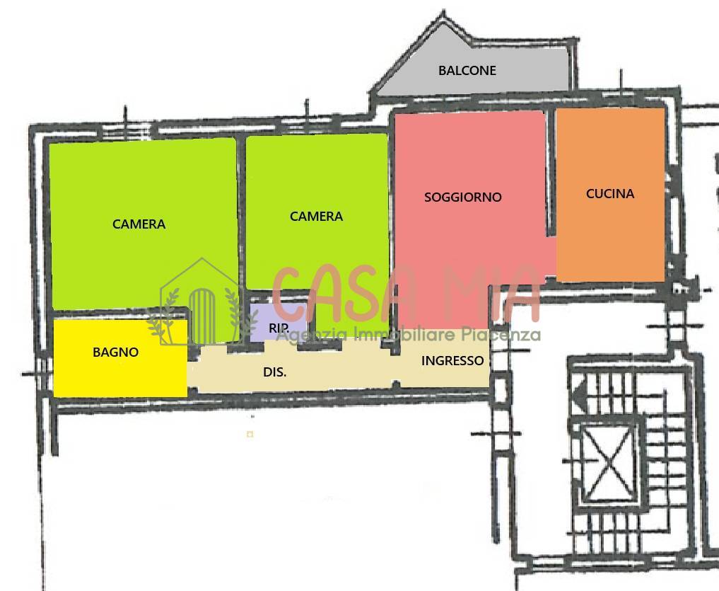 Immagine 39 di Appartamento in vendita  in via fulgosi a Agazzano