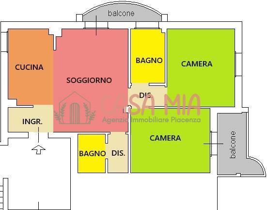 Immagine 32 di Appartamento in vendita  in VIA EMILIA PAVESE a Piacenza