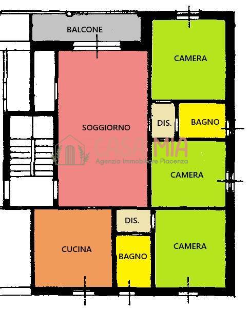 Immagine 27 di Appartamento in vendita  in via emilia ovest a Agazzano