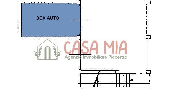 Immagine 3 di Box auto in vendita  in Via della stazione 1 a Agazzano
