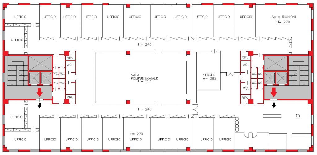 Immagine 13 di Ufficio in affitto  in Via Colombo a Piacenza