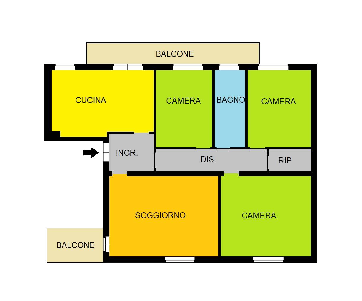 Immagine 17 di Appartamento in vendita  in Via Trieste a Piacenza