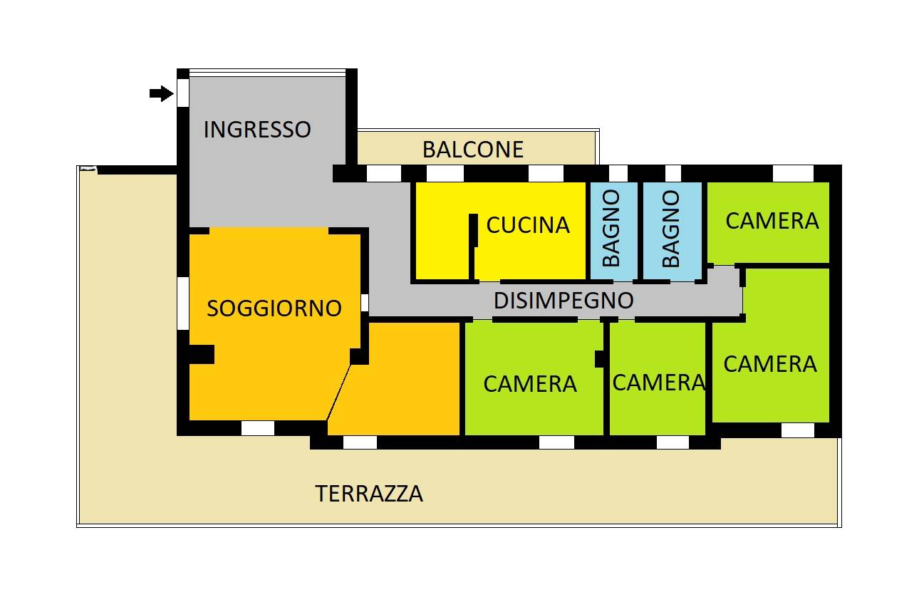 Immagine 29 di Attico in vendita  in Via Genova a Piacenza