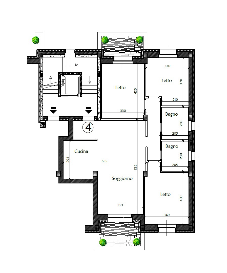 Immagine 20 di Appartamento in vendita  in Via Cavour a San Giorgio Piacentino