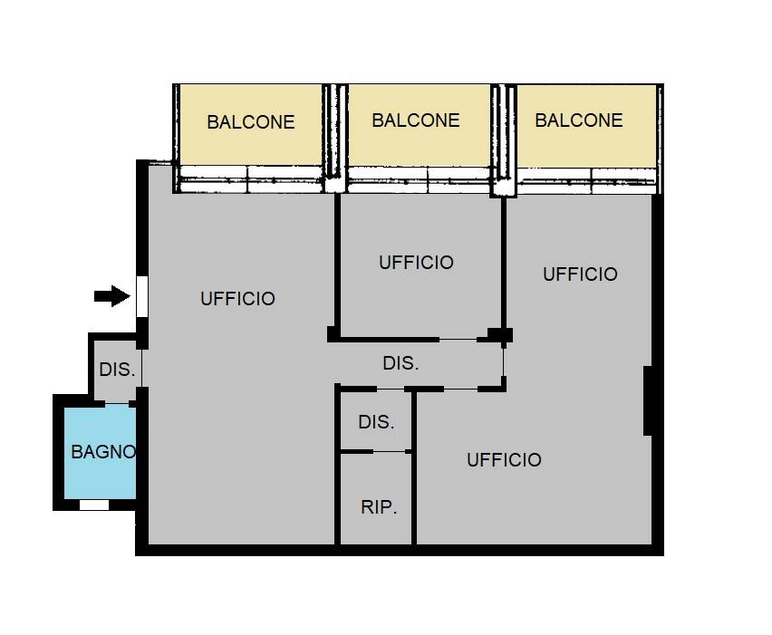 Immagine 20 di Ufficio in vendita  in Via Colombo a Piacenza