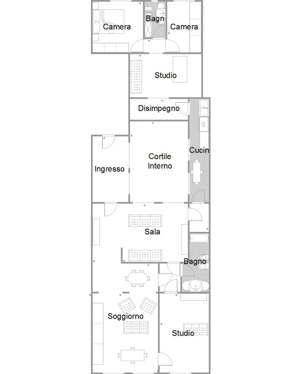Immagine 23 di Appartamento in vendita  in PIAZZA BORGO a Piacenza