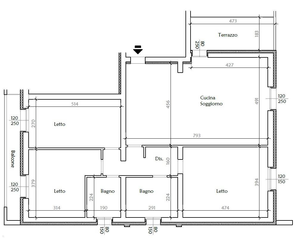 Immagine 27 di Appartamento in vendita  in Via  Veneto a Piacenza