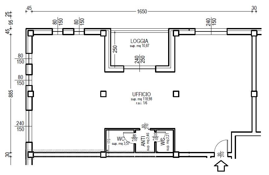 Immagine 5 di Ufficio in vendita  in Via Corselli a Piacenza