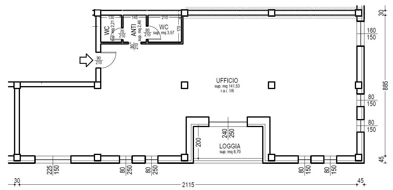 Immagine 5 di Ufficio in vendita  in Via Corselli a Piacenza
