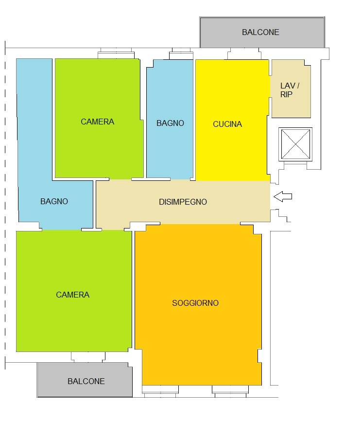 Immagine 27 di Appartamento in vendita  in Via Del Castello a Piacenza