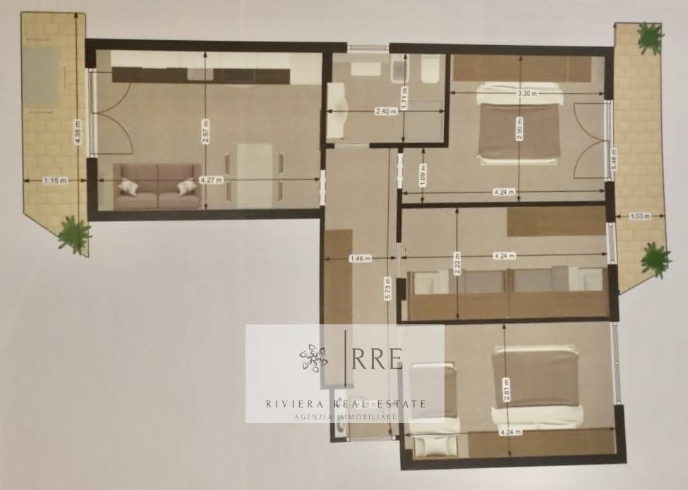 Immagine 12 di Appartamento in vendita  in Via Aurelia Ovest a Loano