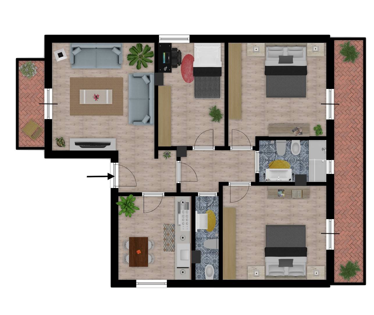 Immagine 39 di Appartamento in vendita  in via pietro calamandrei 35 a Monteriggioni