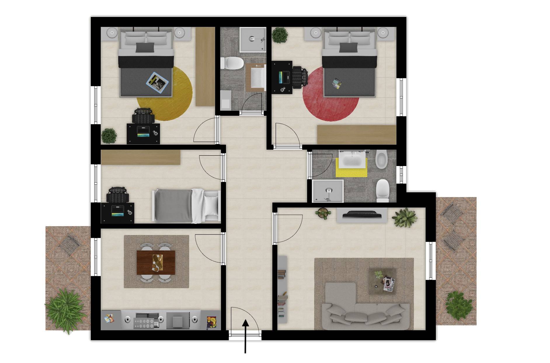 Immagine 34 di Appartamento in vendita  in via senese 7 a Castelnuovo Berardenga