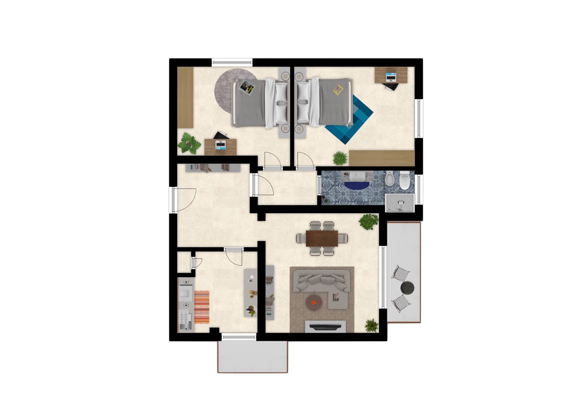 Immagine 33 di Appartamento in vendita  in via duccio di boninsegna a Siena