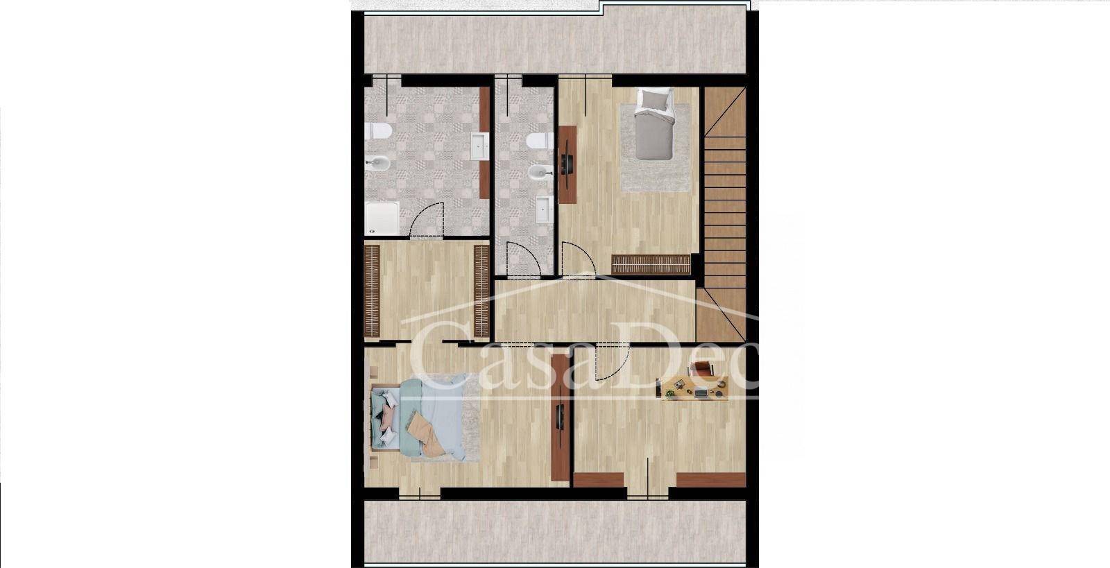 Immagine 22 di Villetta a schiera in vendita  in Via Nilde Iotti a Parete