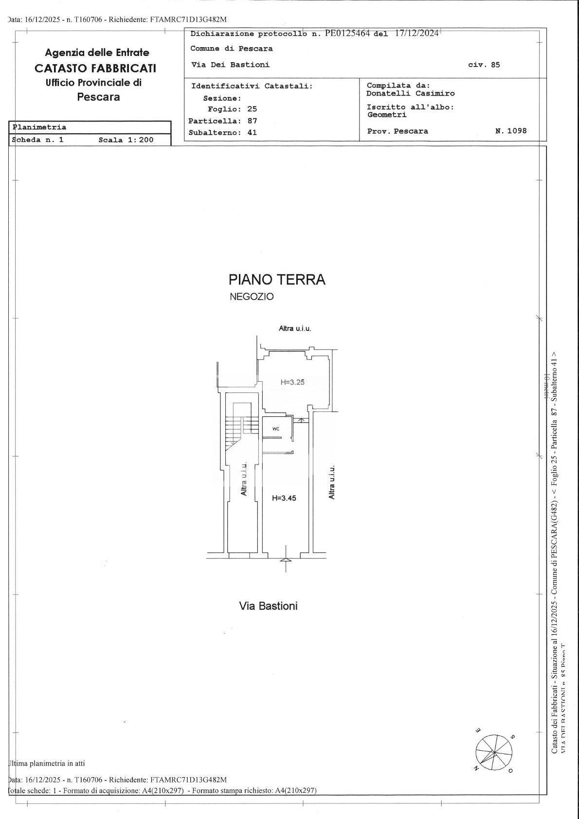 Immagine 25 di Locale commerciale in vendita  in Via dei Bastioni a Pescara