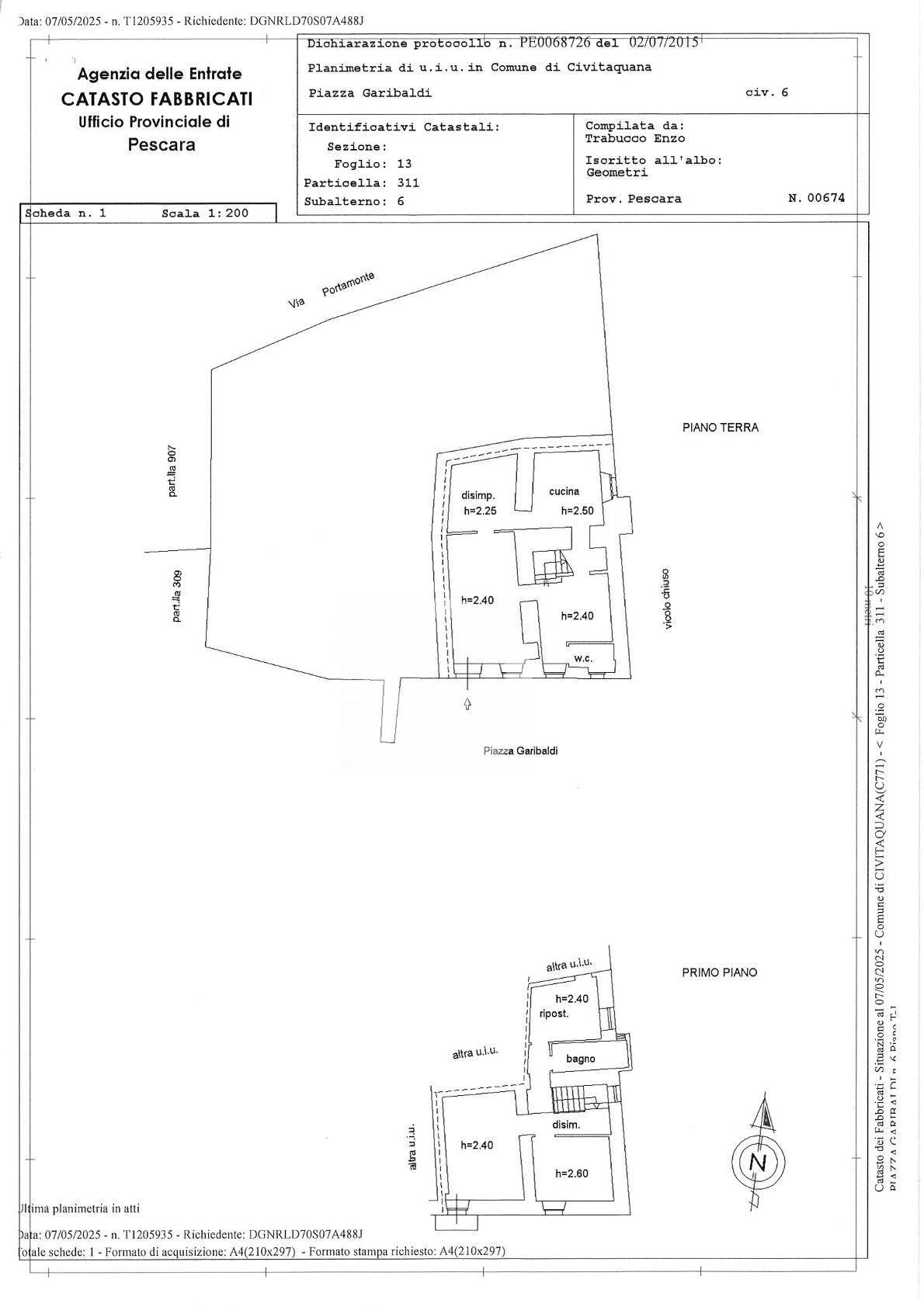 Immagine 46 di Casa semindipendente in vendita  in Piazza Garibaldi a Civitaquana