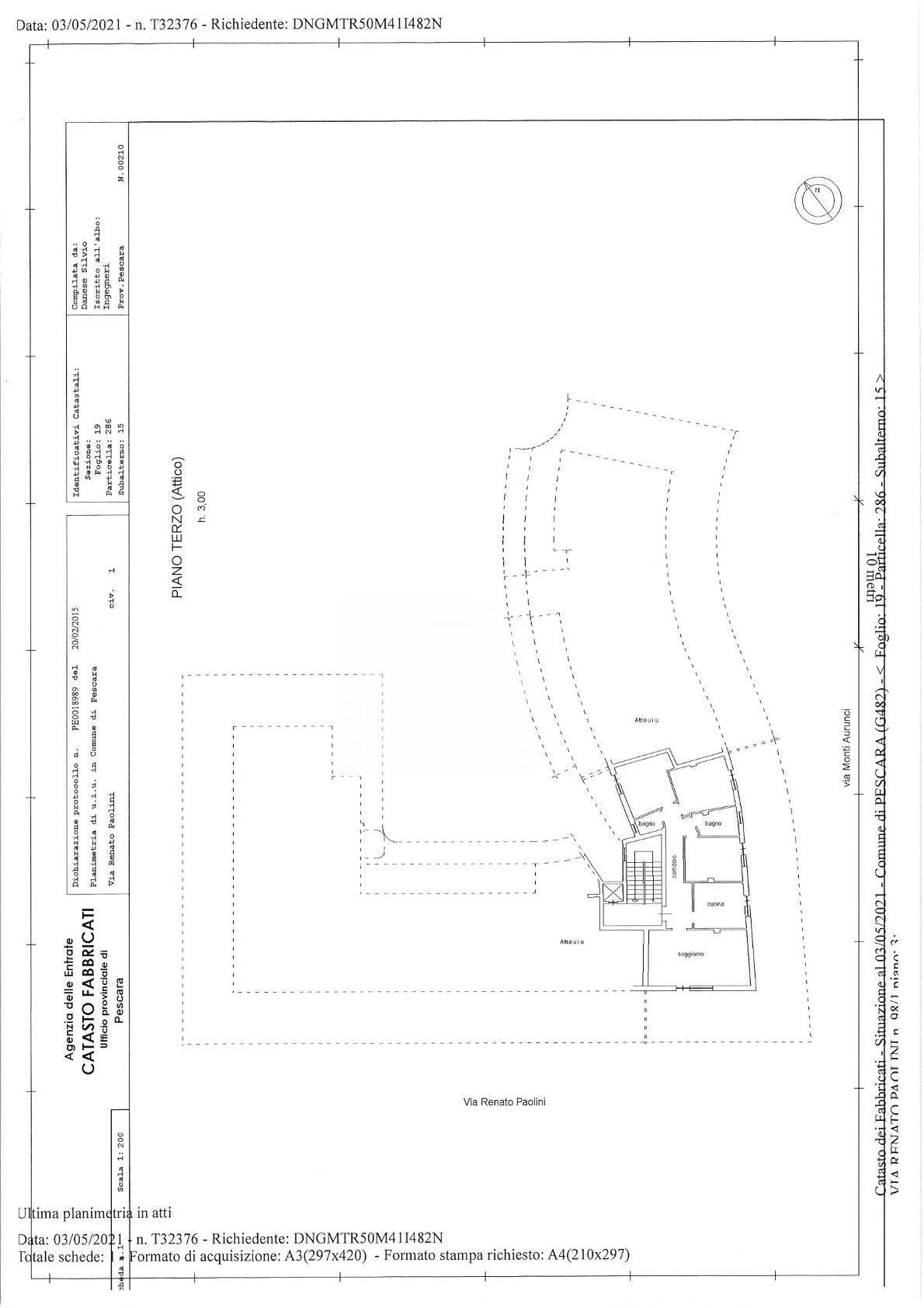 Immagine 53 di Attico in vendita  in Via Renato Paolini a Pescara