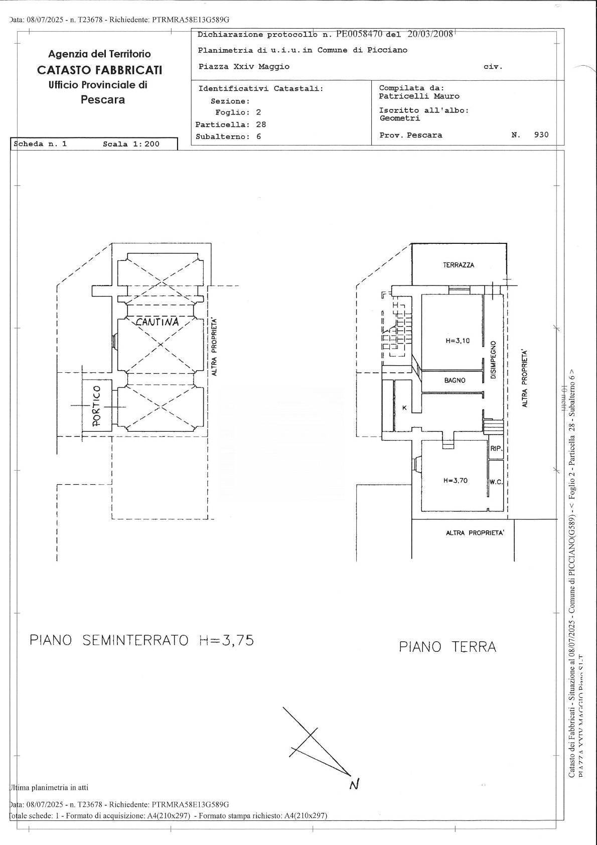 Immagine 42 di Casa semindipendente in vendita  in Piazza XXIV Maggio a Picciano