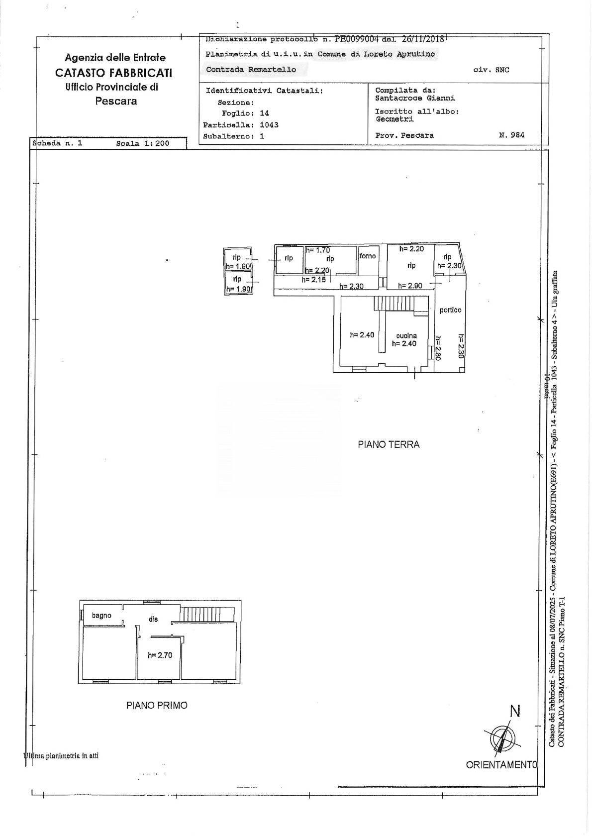 Immagine 14 di Casa indipendente in vendita  in Contrada Remartello a Loreto Aprutino