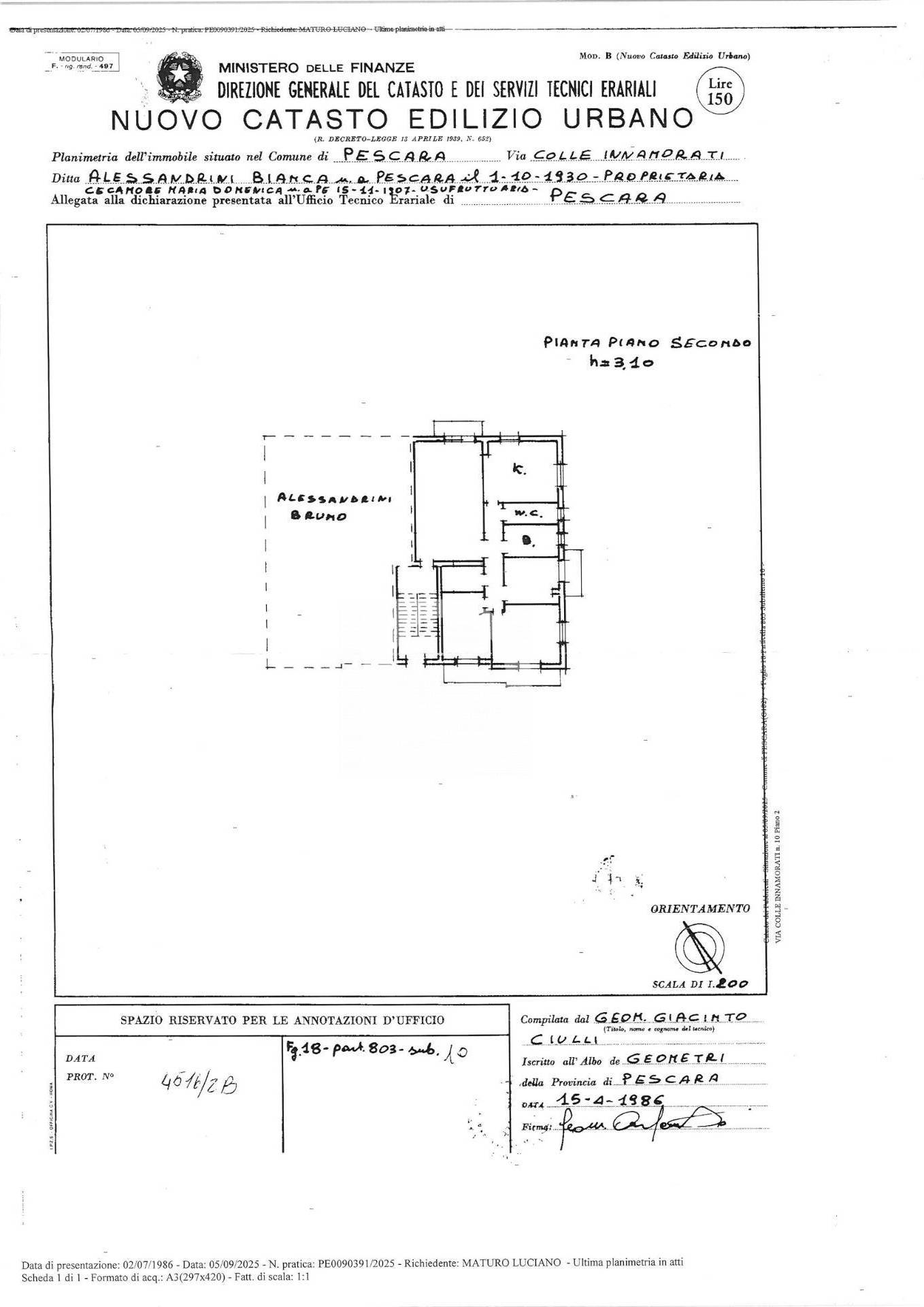 Immagine 37 di Appartamento in vendita  in Colle Innamorati a Pescara